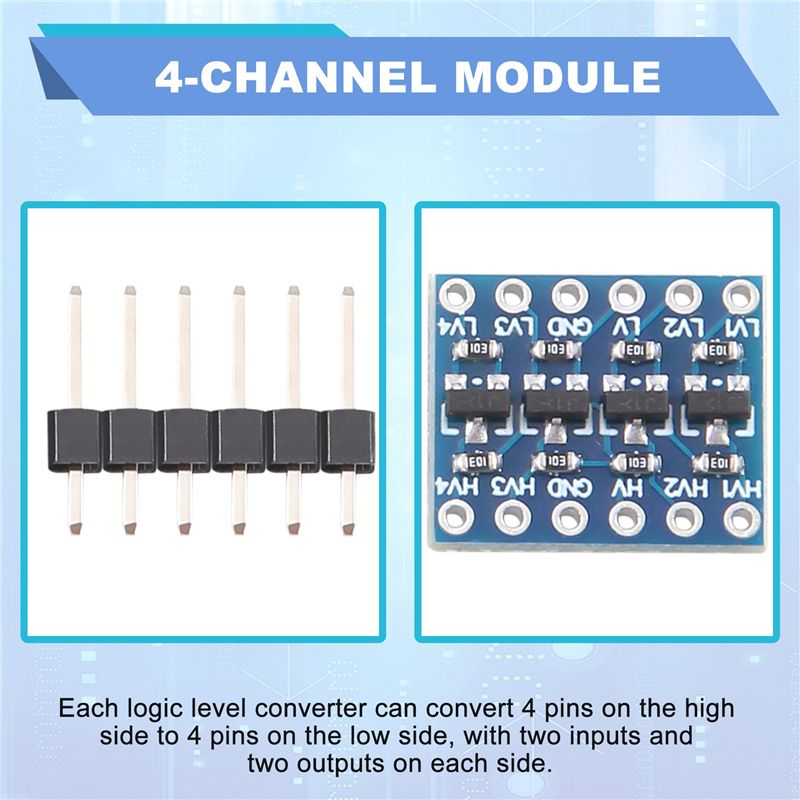 FULL-10Pcs 4 Channel IIC I2C L - Level Shifter 3.3V recension och pris
