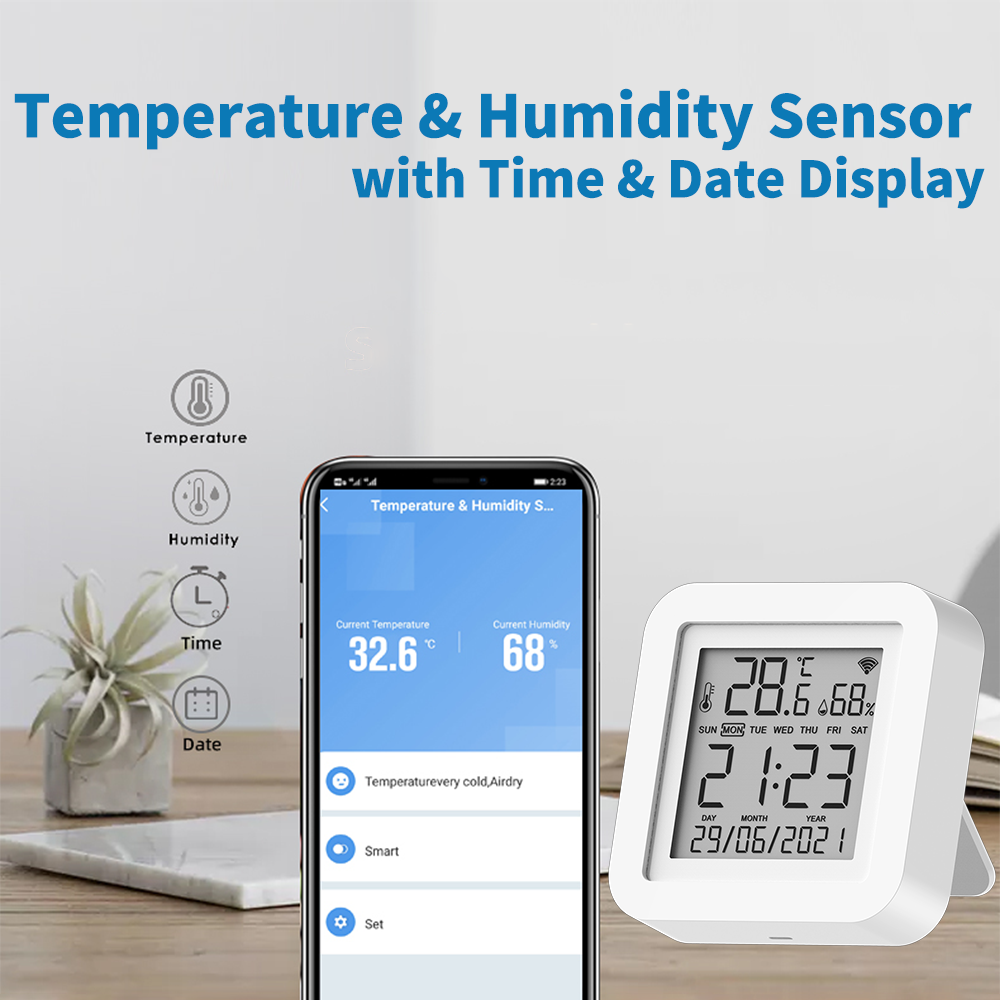 Tuya WIFI Temperature & Humidi - Home Automation Ideas recension och pris