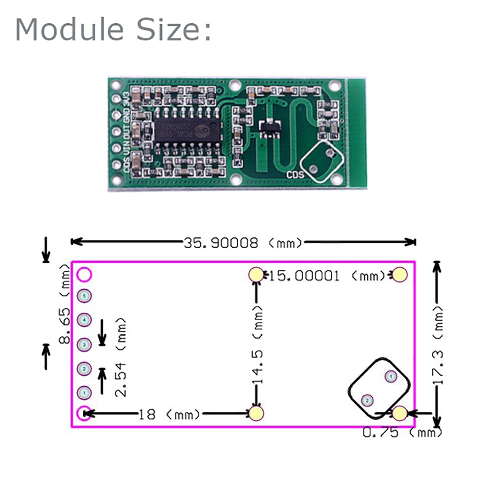 5PCS RCWL-0516 Motion Detectio - Esp8266 Nodemcu Board recension och pris
